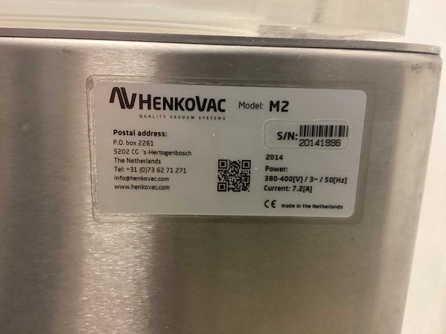 2014 henkovac m2 vacuümmachine - afbeelding 5 van  8