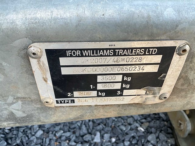 2014 ifor williams tt35 2cb rijwagen aanhanger - afbeelding 8 van  22