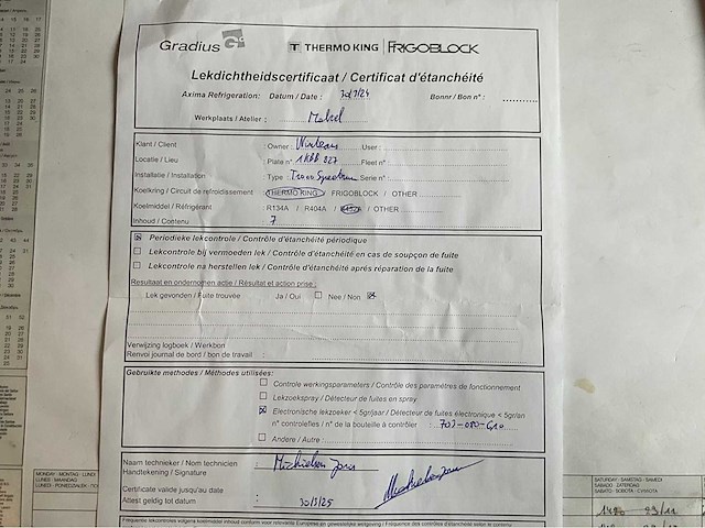 2014 iveco eurocargo 160e25 koel-/vriesvrachtwagen met thermo king t-1000r - afbeelding 48 van  58