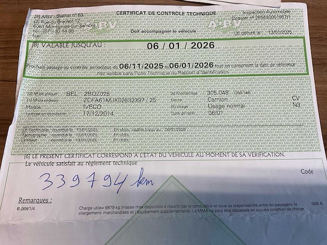 2014 iveco ig160e2ca vrachtwagen - afbeelding 27 van  45