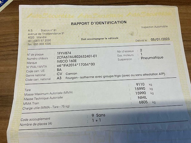 2014 iveco ig160e2ca vrachtwagen - afbeelding 16 van  31