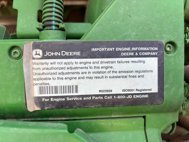 2014 john deere 6190r vierwielaangedreven landbouwtractor - afbeelding 9 van  23
