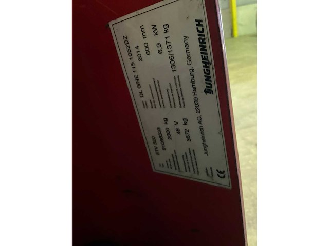 2014 jungheinrich etv320 reach truck (66020-145) - afbeelding 14 van  15