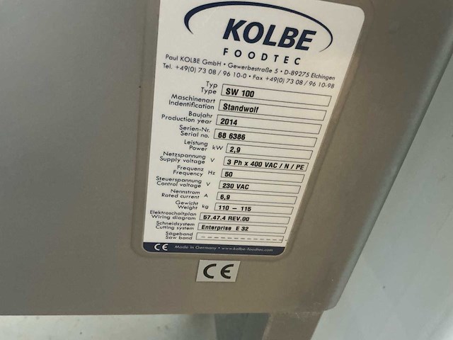2014 kobe sw100 professionele gehaktmolen - afbeelding 5 van  5