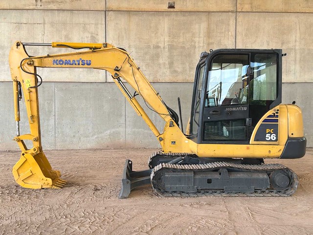 2014 komatsu pc56 minigraafmachine - afbeelding 8 van  15