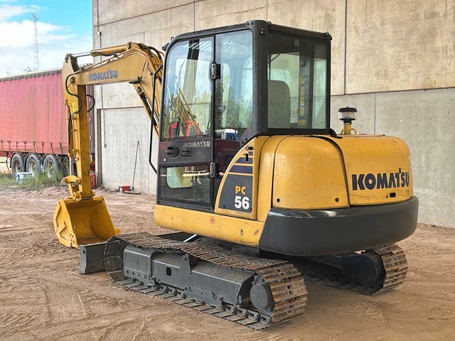 2014 komatsu pc56 minigraafmachine - afbeelding 9 van  15