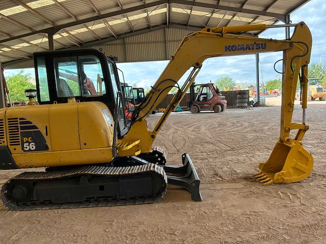 2014 komatsu pc56 minigraafmachine - afbeelding 12 van  15