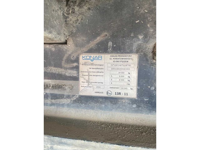 2014 konar aanhangwagen - afbeelding 8 van  22