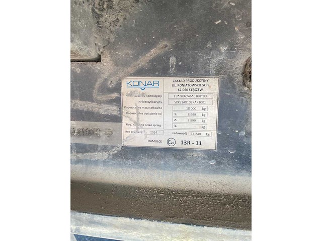 2014 konar aanhangwagen - afbeelding 9 van  22