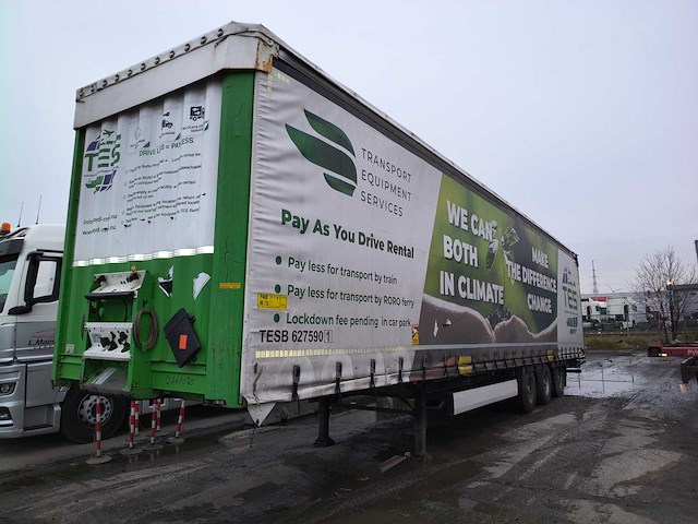 2014 krone sd semi-zeiltrailer - afbeelding 1 van  14