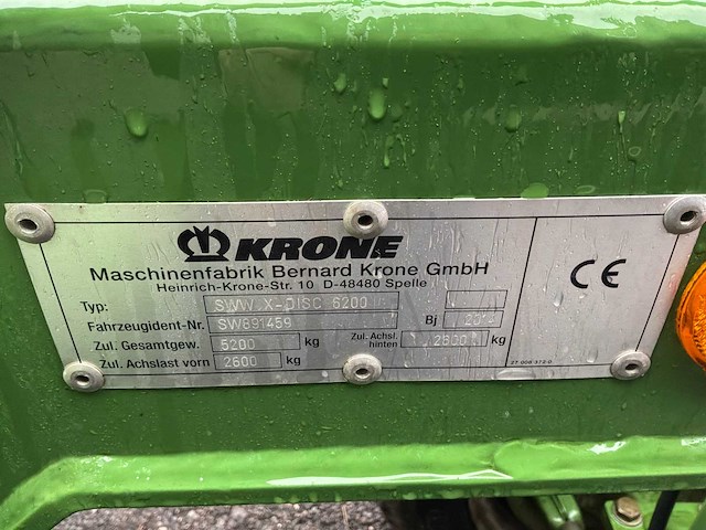 2014 krone x-disc 6200 direct cut / voerharvester snijstang - afbeelding 16 van  22