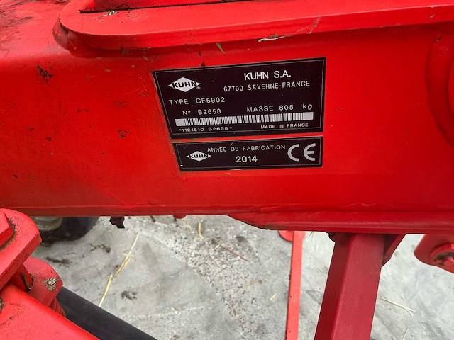 2014 kuhn gf 5902 schudder - afbeelding 8 van  16