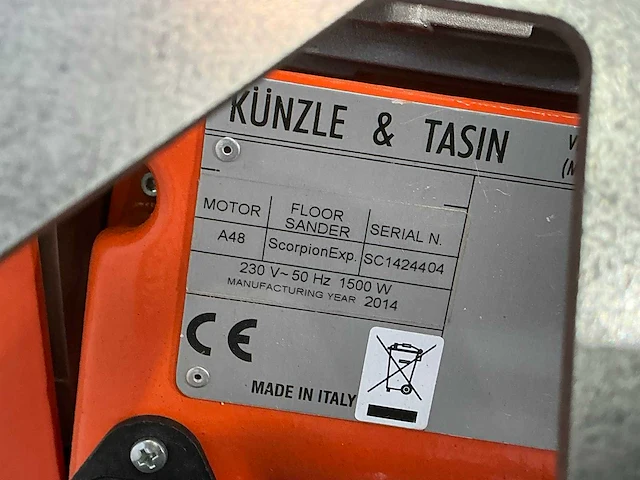 2014 künzle & tasin scorpion parketschuurmachine - afbeelding 5 van  6