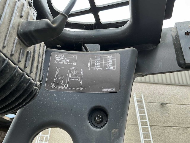 2014 linde r14 1120 reach truck - afbeelding 10 van  18