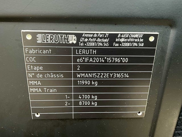 2014 man tgl 12.220 koelwagen funtioneel - automaat - airco - afbeelding 39 van  53