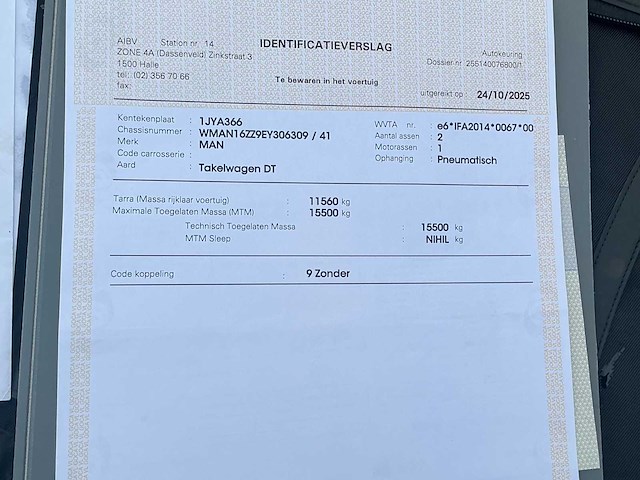 2014 man tgm 13.250 takelvrachtwagen/ depannage - afbeelding 15 van  22