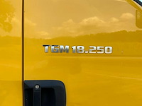 2014 man tgm 18.250 vrachtwagen met hiab kraan en open laadbak - afbeelding 24 van  43