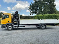 2014 man tgm 18.250 vrachtwagen met hiab kraan en open laadbak - afbeelding 12 van  43