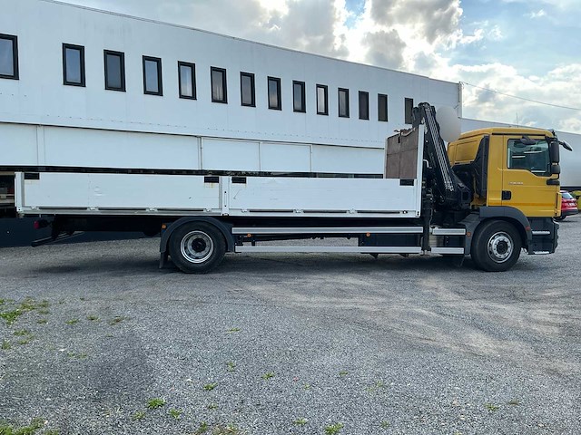 2014 man tgm 18.250 vrachtwagen met hiab kraan en open laadbak - afbeelding 40 van  43