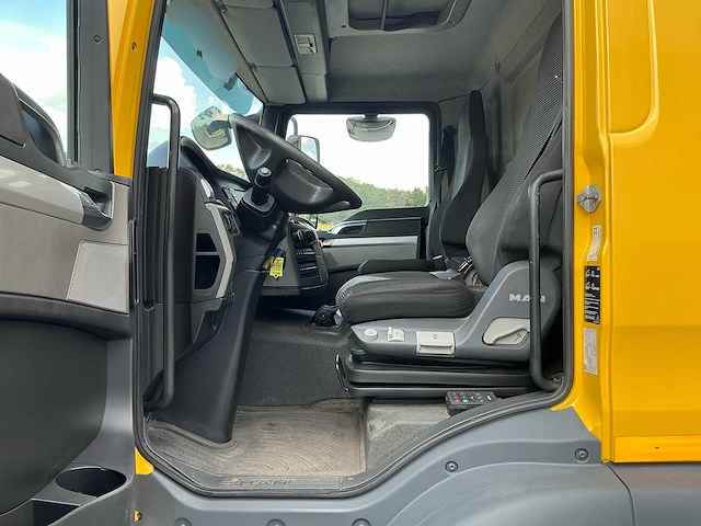 2014 man tgm 18.250 vrachtwagen met hiab kraan en open laadbak - afbeelding 43 van  43