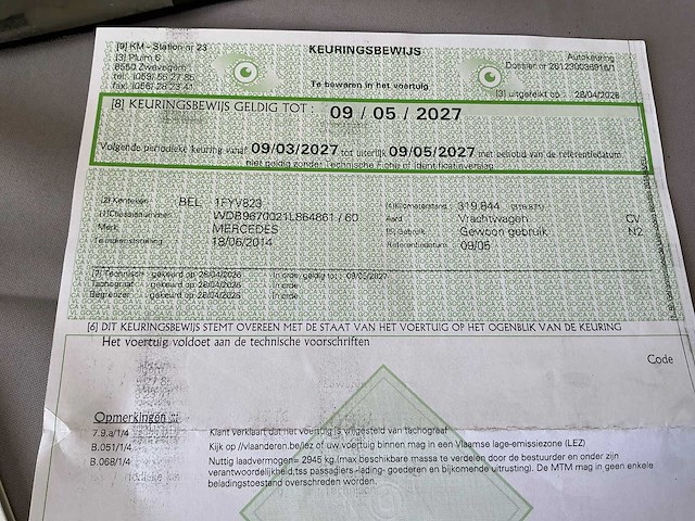 2014 mercedes atego vrachtwagen gesloten laadbak - afbeelding 25 van  34