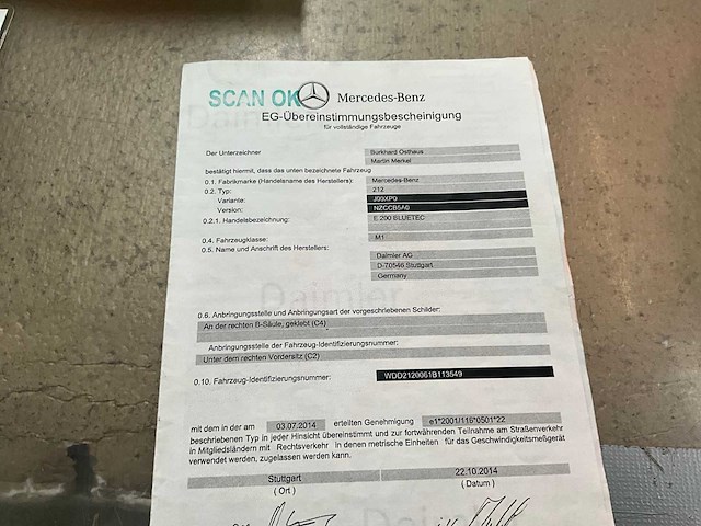 2014 mercedes-benz e200 personenauto - afbeelding 13 van  21