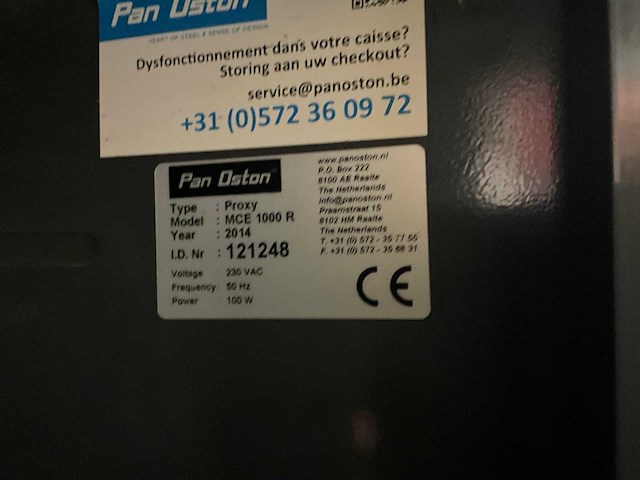 2014 pan oston proxy mce1000r kassameubel - afbeelding 7 van  8