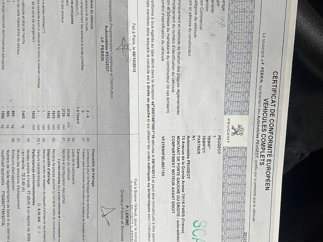 2014 peugeot partner personenauto - afbeelding 18 van  27