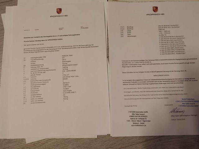 2014 porsche cayman 981 coupé personenauto - afbeelding 23 van  27