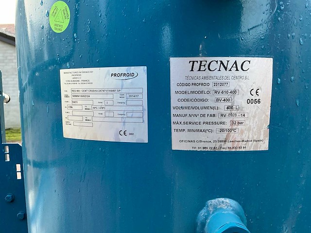 2014 profroid res 400 / cent cr3shv 2x7471/1x6461 sp industriële koel- en verwarmingsinstallatie - afbeelding 8 van  8