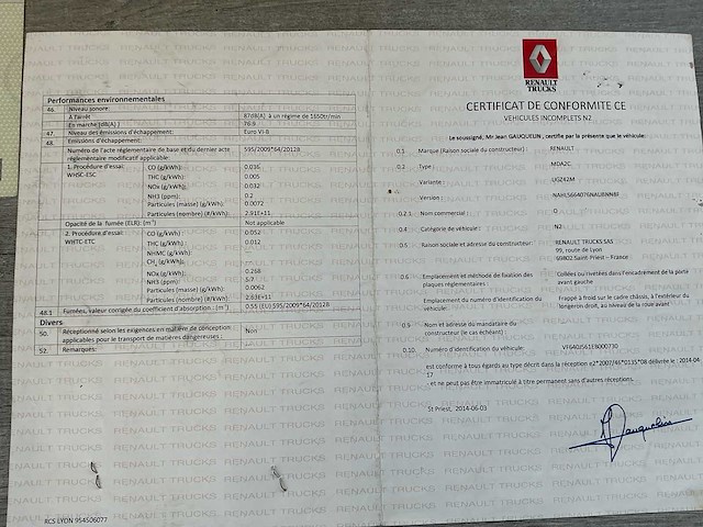 2014 renault d mda2c vrachtwagen - afbeelding 42 van  47