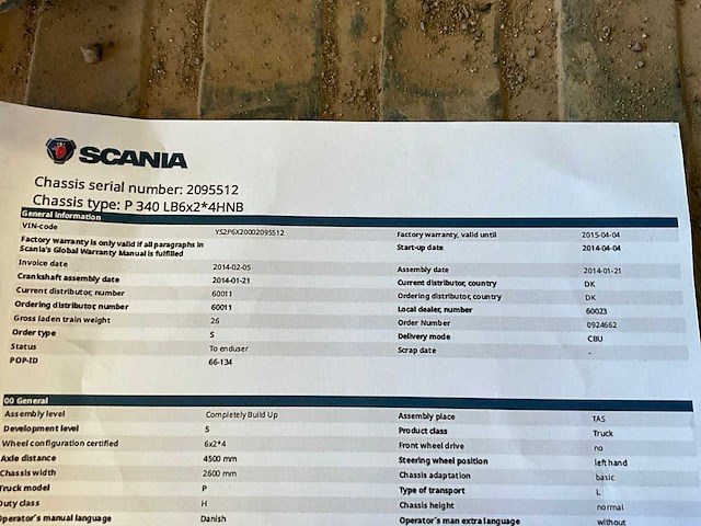 2014 scania p340 vrachtwagen met ajk containerhaaksysteem - afbeelding 29 van  37