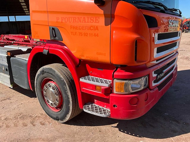 2014 scania p340 vrachtwagen met ajk containerhaaksysteem - afbeelding 37 van  37