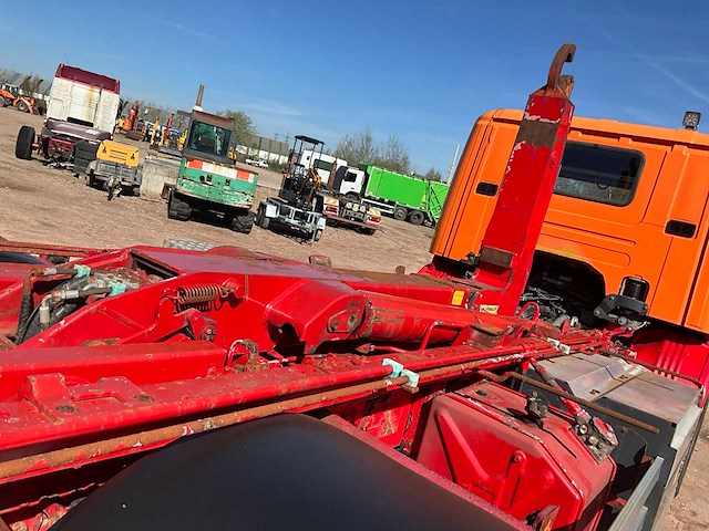 2014 scania p340 vrachtwagen met ajk containerhaaksysteem - afbeelding 4 van  24