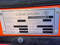 2014 scania p340 vrachtwagen met ajk containerhaaksysteem - afbeelding 9 van  24