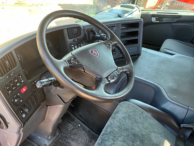 2014 scania p340 vrachtwagen met ajk containerhaaksysteem - afbeelding 11 van  24