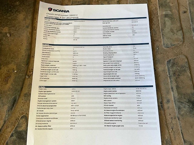 2014 scania p340 vrachtwagen met ajk containerhaaksysteem - afbeelding 19 van  24