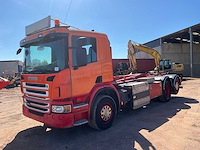 2014 scania p340 vrachtwagen met ajk containerhaaksysteem - afbeelding 15 van  24