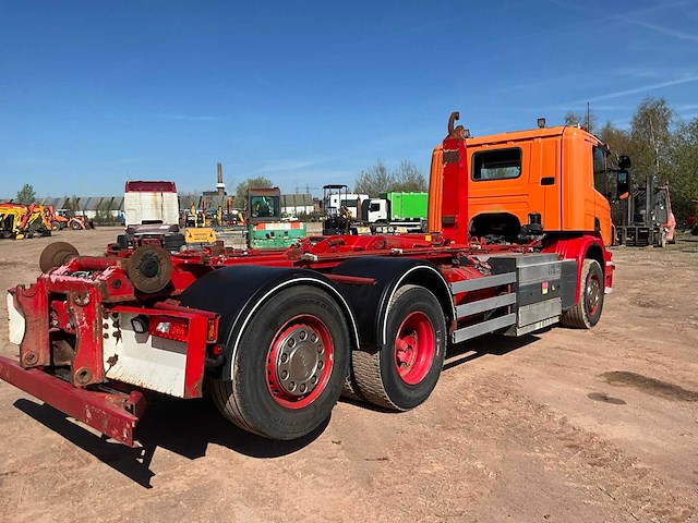 2014 scania p340 vrachtwagen met ajk containerhaaksysteem - afbeelding 23 van  24
