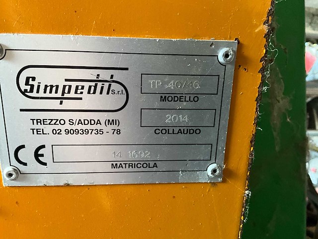 2014 simpedil tp40/46 betonijzer plooien en knippen - afbeelding 4 van  6