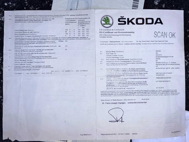 2014 skoda rapid personenauto - afbeelding 30 van  37