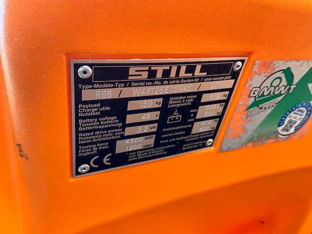2014 still r06 elektrische trekker - afbeelding 9 van  10
