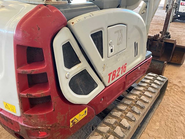 2014 takeuchi tb216 minigraafmachine - afbeelding 5 van  17