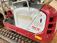 2014 takeuchi tb216 minigraafmachine - afbeelding 6 van  17