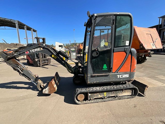 2014 terex tc25 mini graafmachine - afbeelding 12 van  20