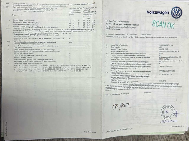 2014 volkswagen golf - 1.6tdi diesel - 5deurs - afbeelding 5 van  18