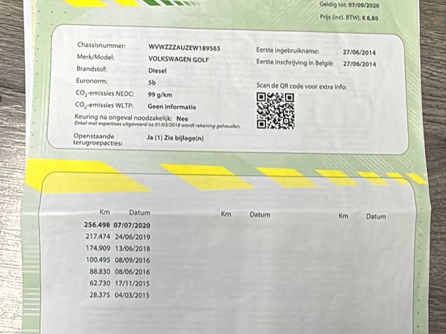 2014 volkswagen golf - 1.6tdi diesel - 5deurs - afbeelding 7 van  18