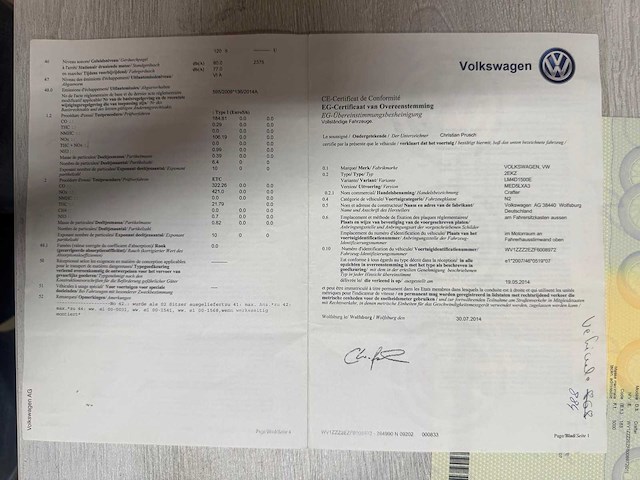 2014 volkswagen vw crafter 2.0 tdi dakrail - ingericht - euro 6 5t - afbeelding 40 van  41