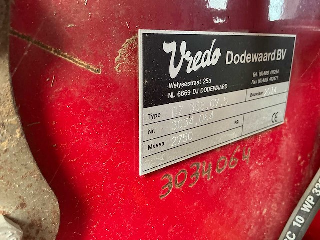 2014 vredo agri twin dz358.07.5 doorzaaimachine - afbeelding 39 van  44