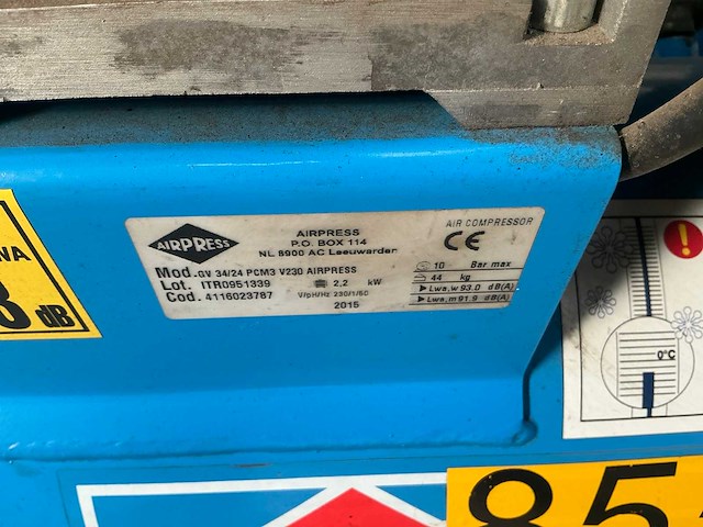 2015 airpress ov 34/24 pcm3 luchtcompressor - afbeelding 6 van  6